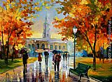 STROLL IN AN OCTOBER PARK by Leonid Afremov